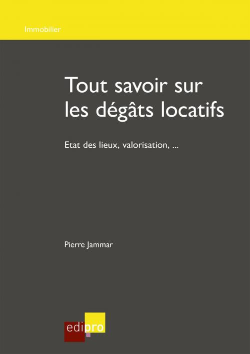 Cover of the book Tout savoir sur les dégâts locatifs by Pierre Jammar, EdiPro