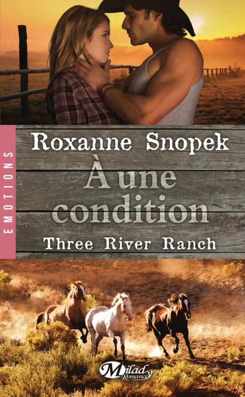 Cover of the book À une condition by Roxanne Snopek, Milady