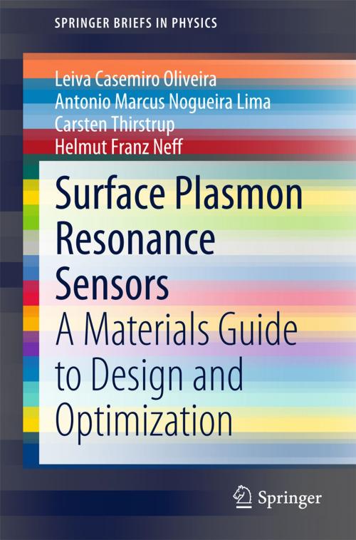 Cover of the book Surface Plasmon Resonance Sensors by Leiva Casemiro Oliveira, Antonio Marcus Nogueira Lima, Carsten Thirstrup, Helmut Franz Neff, Springer International Publishing