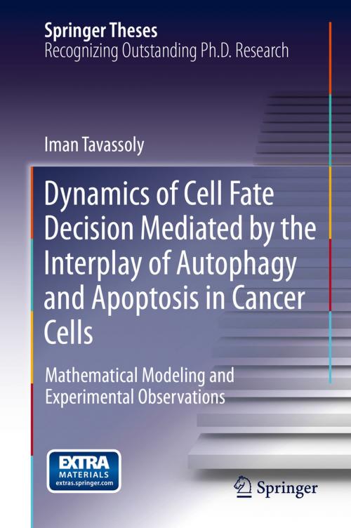 Cover of the book Dynamics of Cell Fate Decision Mediated by the Interplay of Autophagy and Apoptosis in Cancer Cells by Iman Tavassoly, Springer International Publishing