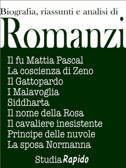Cover of the book Riassunti di romanzi by Studia Rapido, Studia Rapido