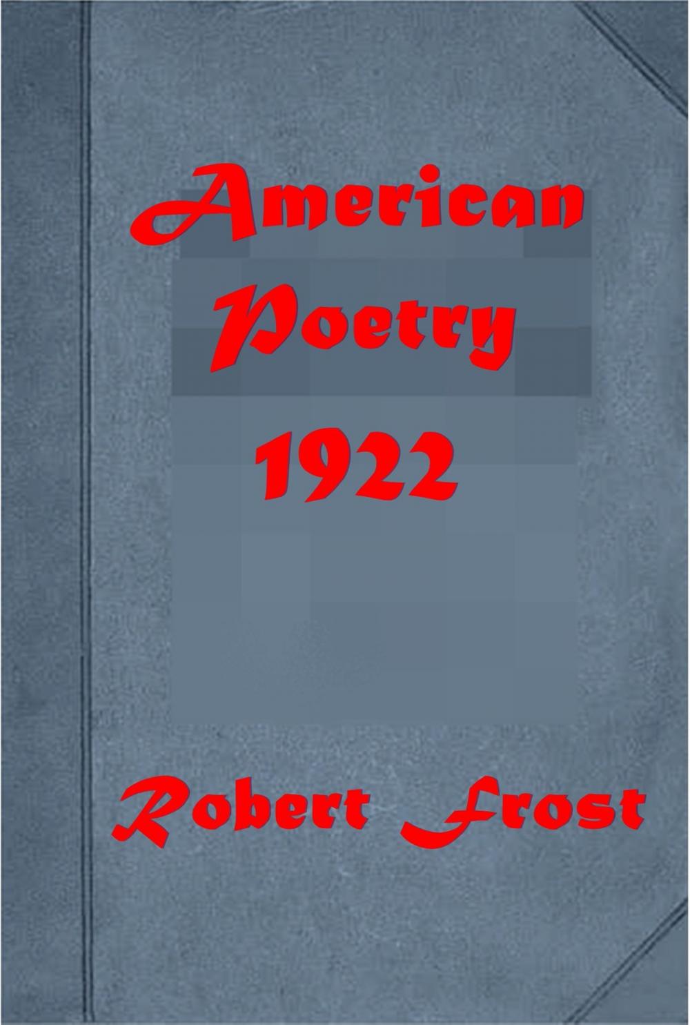 Big bigCover of American Poetry 1922
