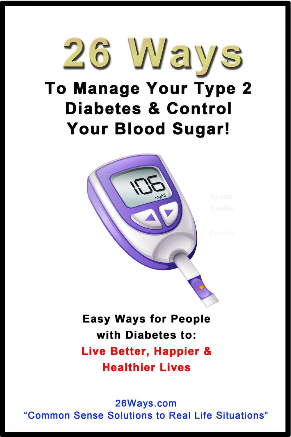 Big bigCover of 26 Ways to Manage Your Type 2 Diabetes & Control Your Blood Sugar
