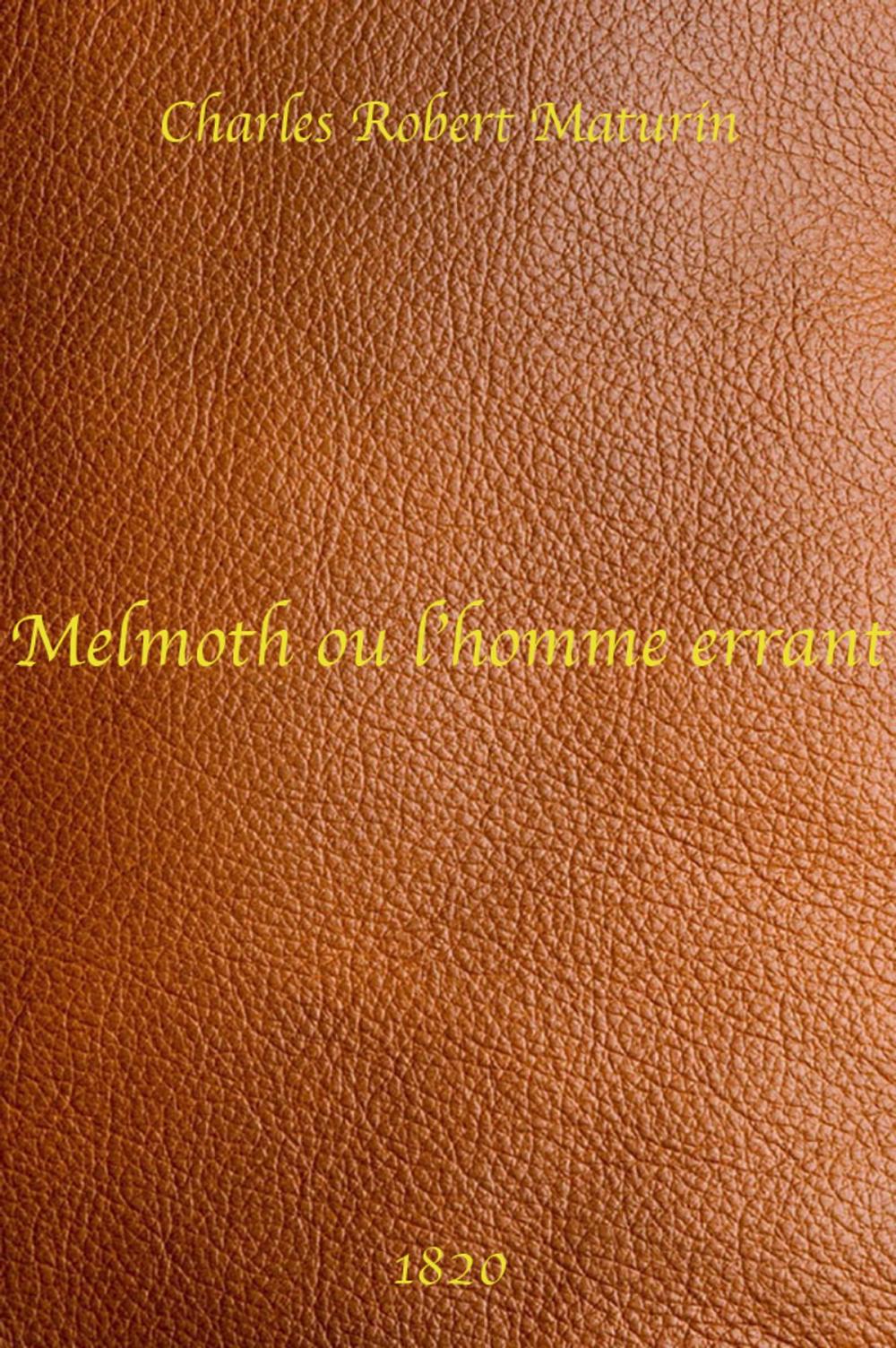 Big bigCover of Melmoth ou l’Homme errant - Charles Robert Maturin