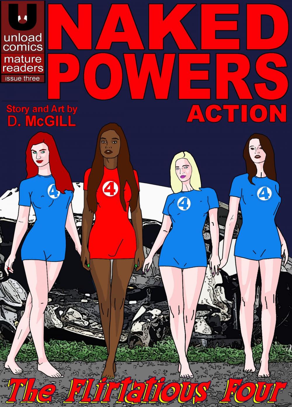 Big bigCover of Naked Powers #3: Action