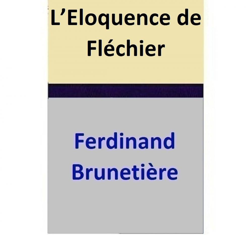 Big bigCover of L’Eloquence de Fléchier