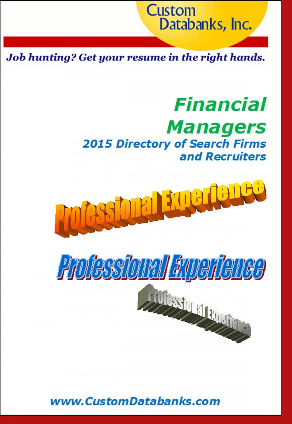 Big bigCover of Financial Managers 2015 Directory of Search Firms and Recruiters