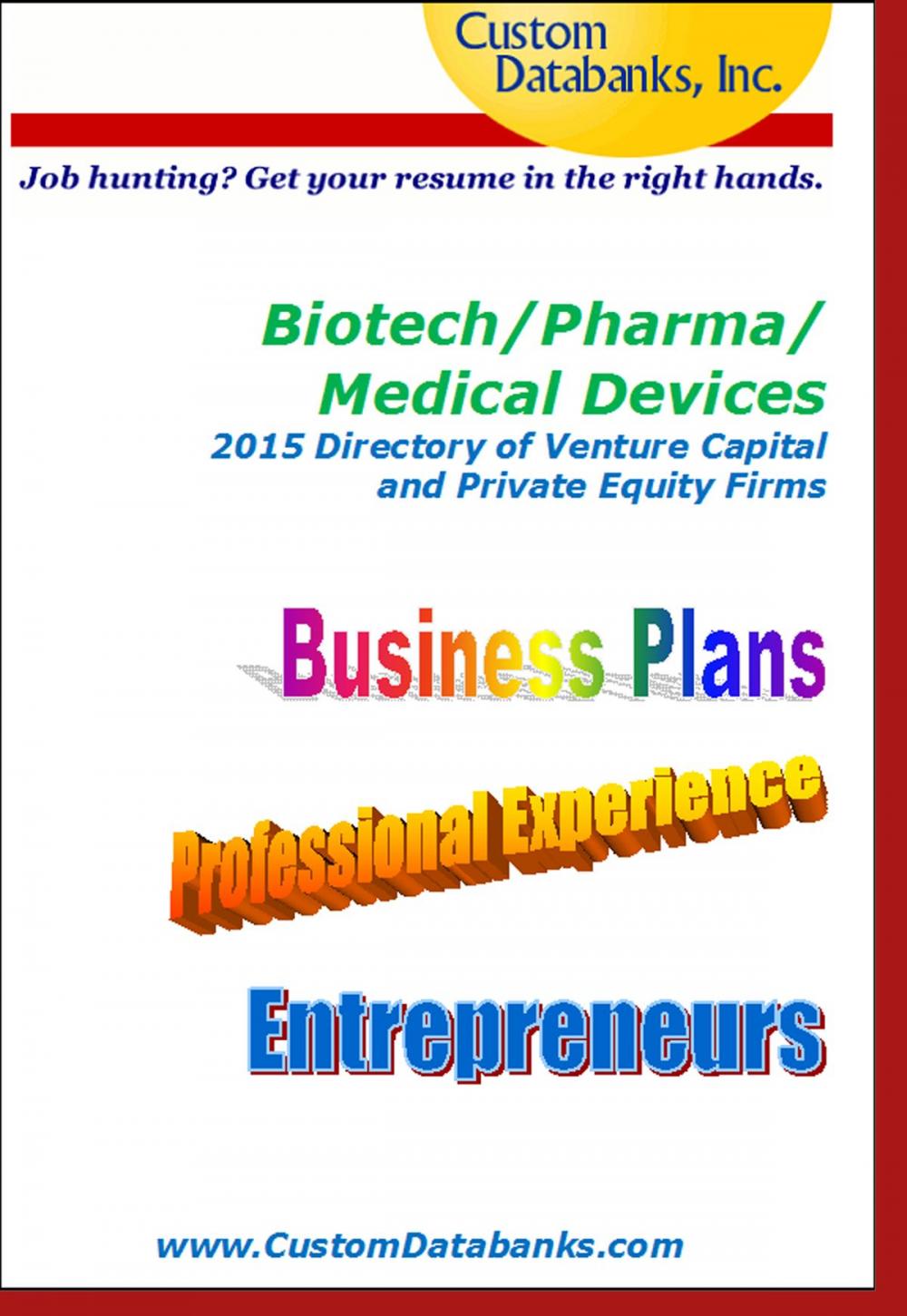 Big bigCover of Biotech/Pharma/Medical Devices 2015 Directory of Venture Capital and Private Equity