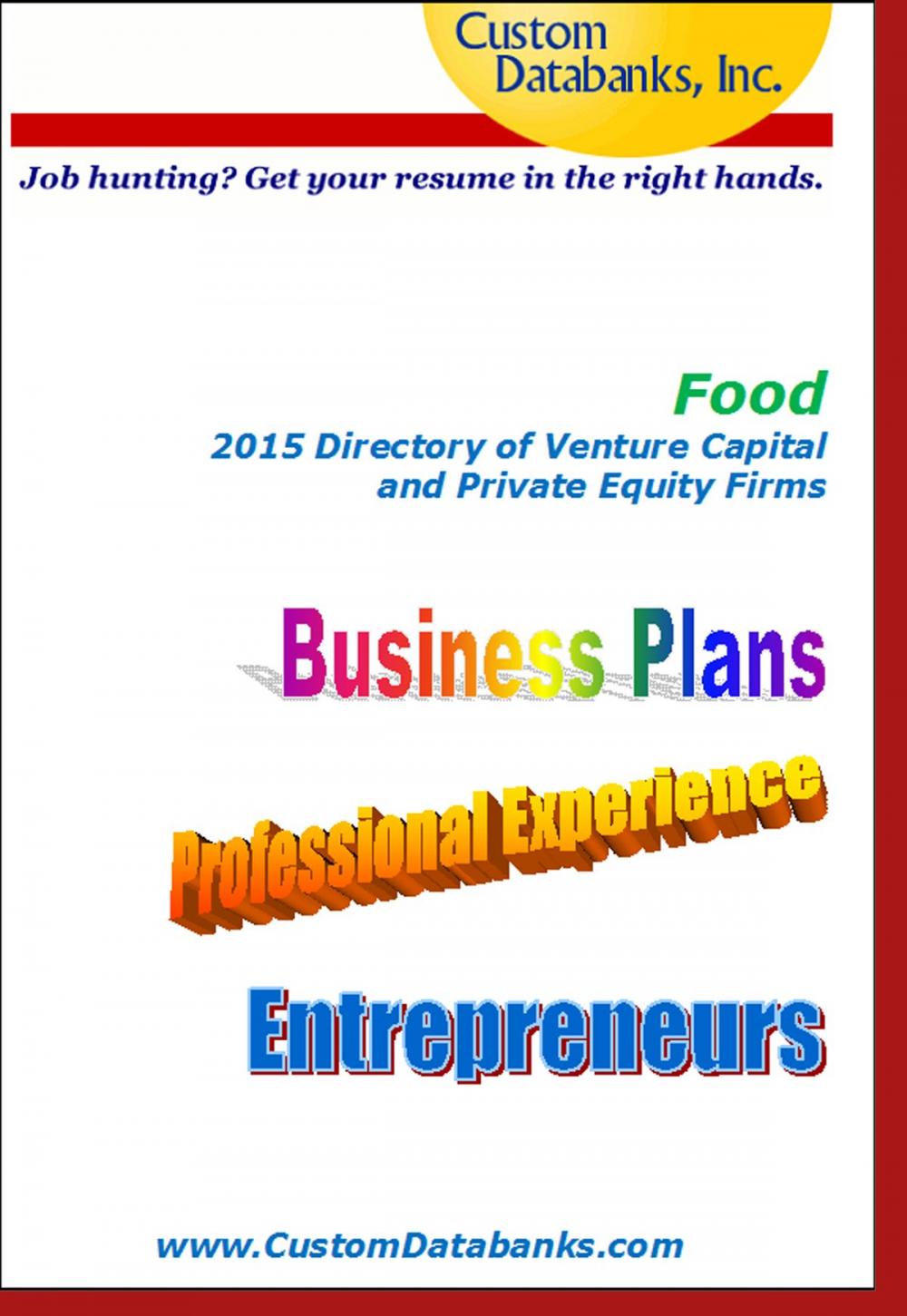 Big bigCover of Food 2015 Directory of Venture Capital and Private Equity