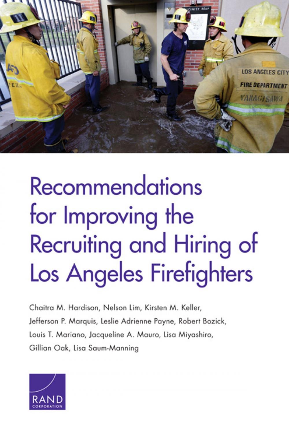 Big bigCover of Recommendations for Improving the Recruiting and Hiring of Los Angeles Firefighters