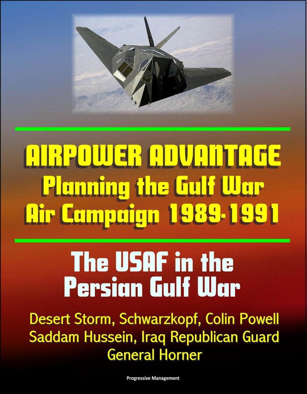Big bigCover of The USAF in the Persian Gulf War: Airpower Advantage - Planning the Gulf War Air Campaign 1989-1991, Desert Storm, Schwarzkopf, Colin Powell, Saddam Hussein, Iraq Republican Guard, General Horner
