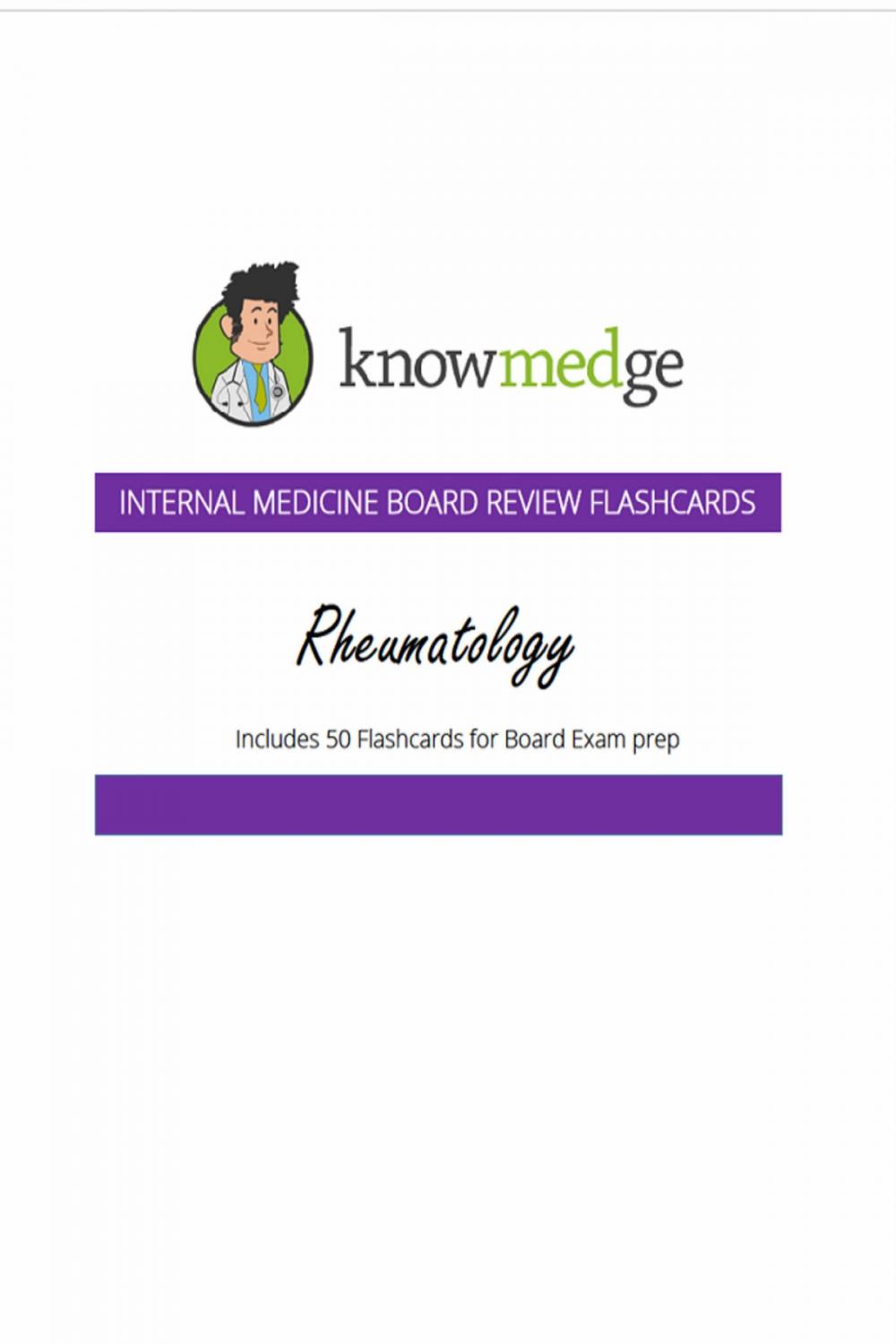 Big bigCover of Internal Medicine Board Review Flashcards: Rheumatology