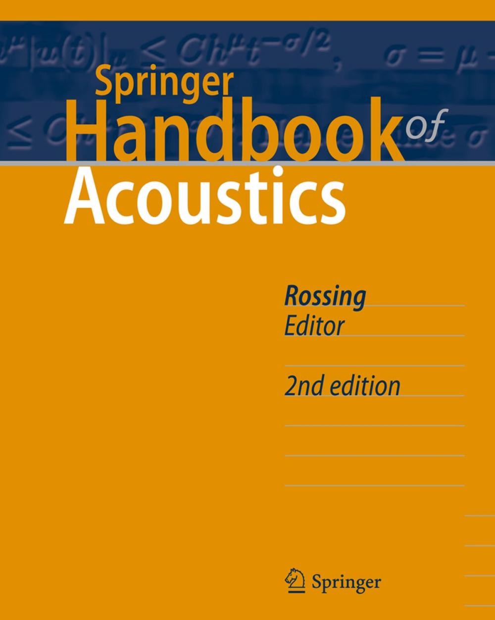 Big bigCover of Springer Handbook of Acoustics