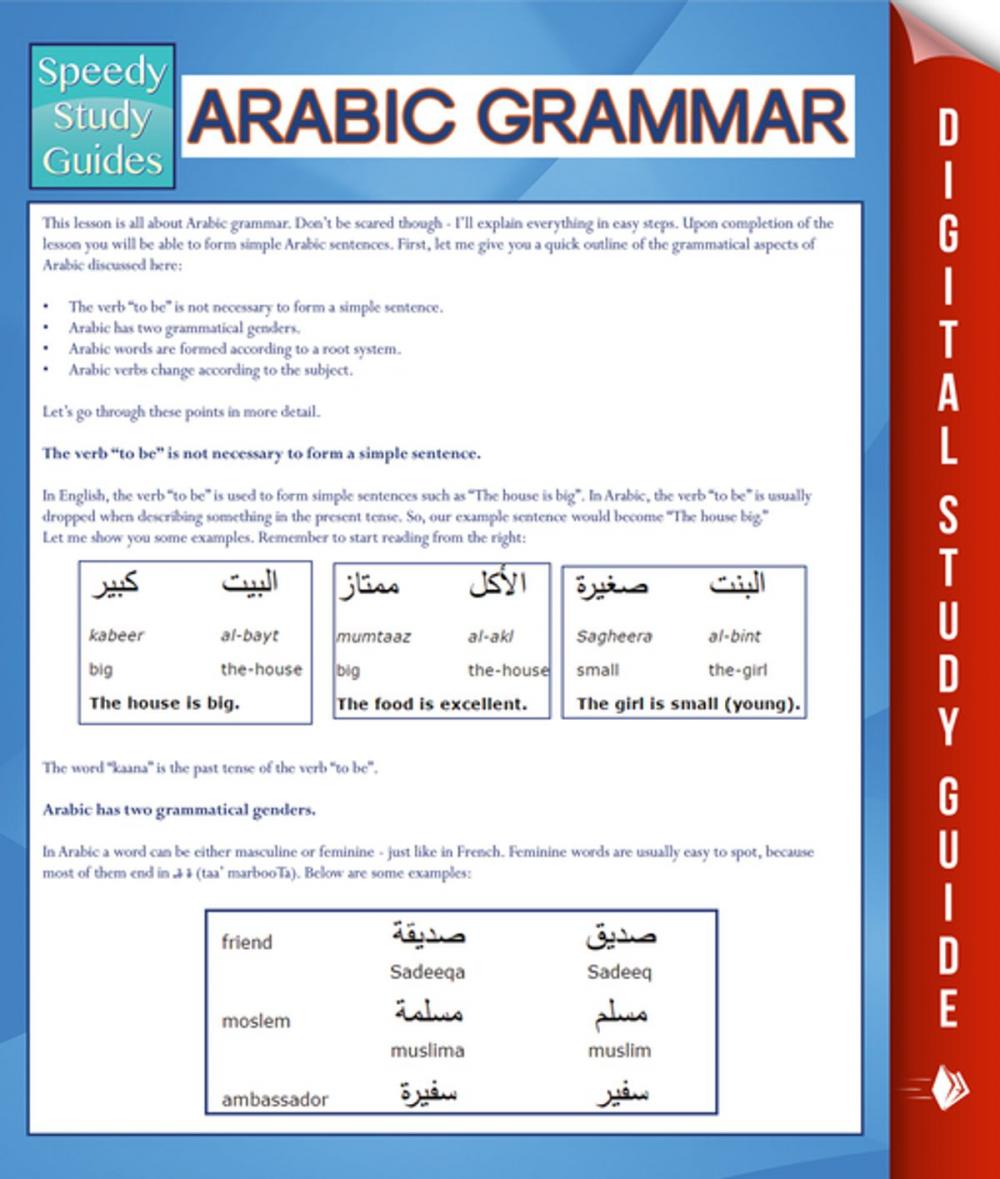 Big bigCover of Arabic Grammar (Speedy Study Guides)