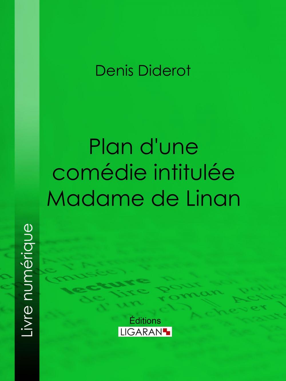 Big bigCover of Plan d'une comédie intitulée Madame de Linan