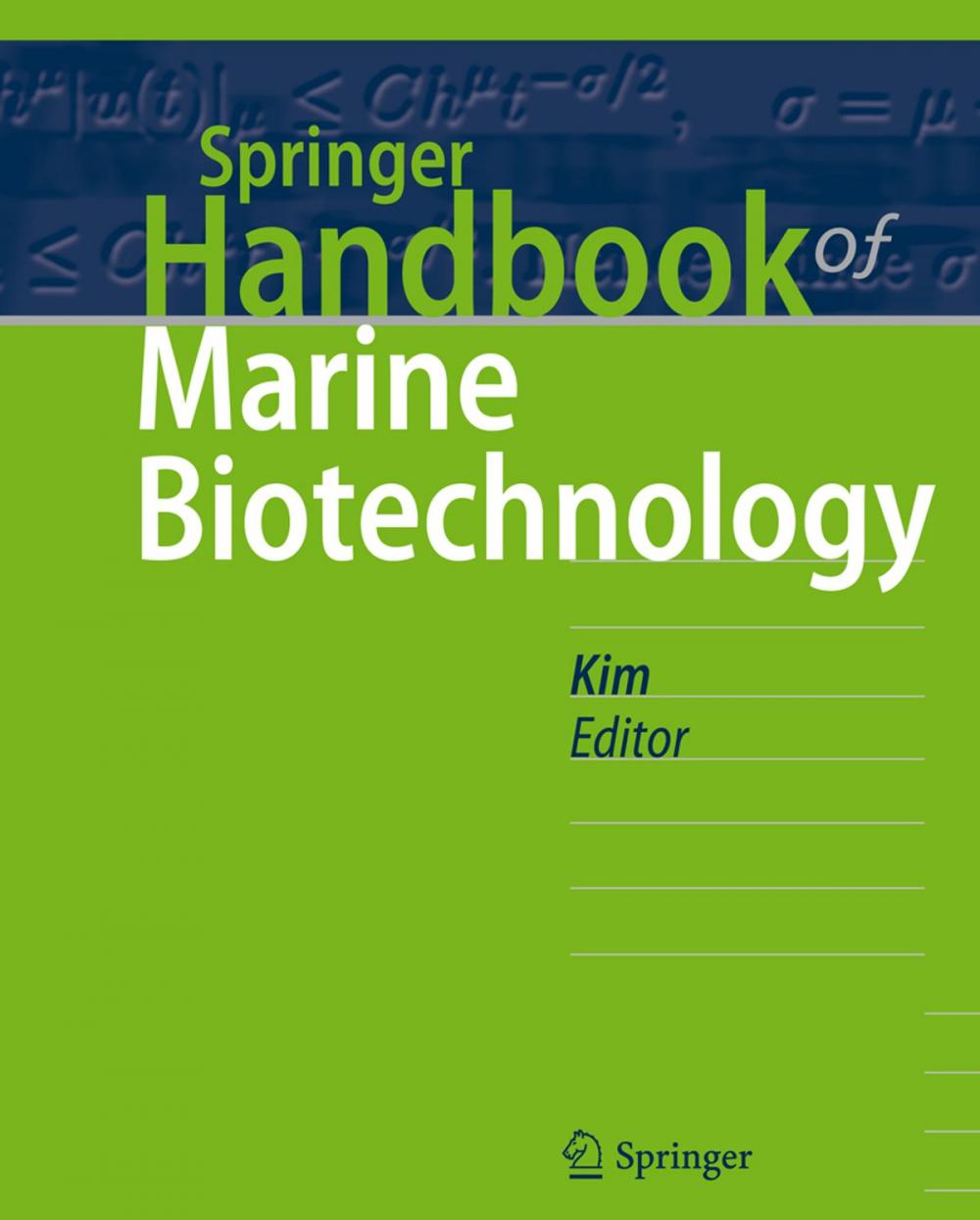 Big bigCover of Springer Handbook of Marine Biotechnology