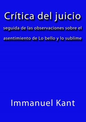 Cover of the book Crítica del juicio by Anónimo