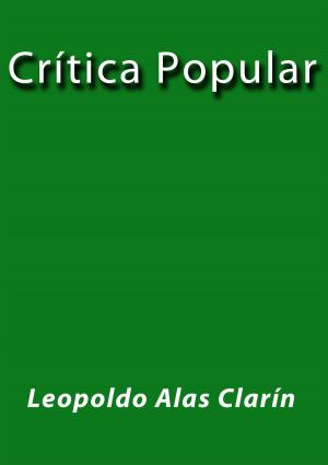 Cover of the book Crítica popular by Horacio Quiroga