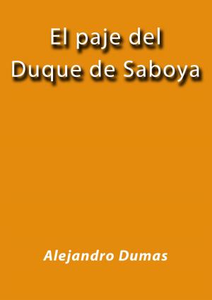 Cover of the book El paje del duque de Saboya by Charles Dickens