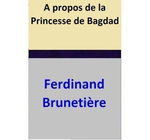 Cover of the book A propos de la Princesse de Bagdad by Re