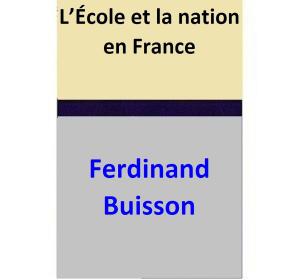 Cover of L’École et la nation en France