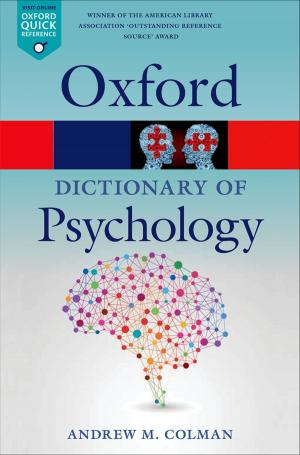 Cover of the book A Dictionary of Psychology by J. C. D. Clark