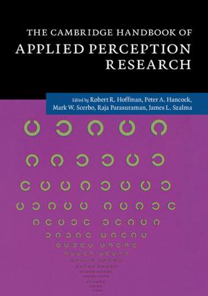 Cover of the book The Cambridge Handbook of Applied Perception Research by Donald T.  Critchlow