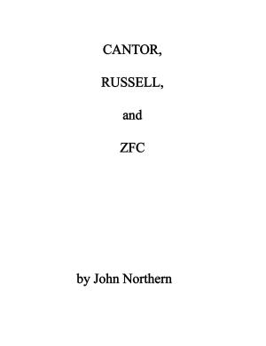 Cover of the book Cantor, Russell, and ZFC by John Northern