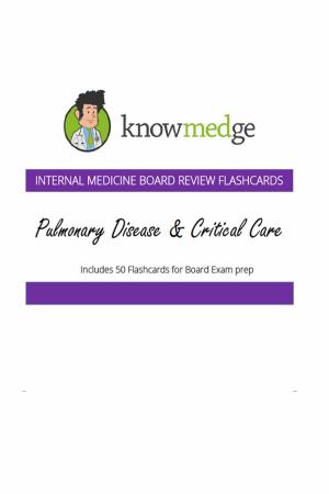 Cover of Internal Medicine Board Review Flashcards: Pulmonary Disease & Critical Care