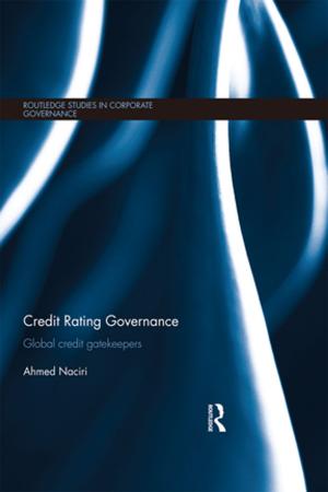 Cover of the book Credit Rating Governance by Shamez Kassam