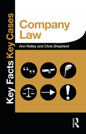 Cover of the book Company Law by Stephen F Witt, Michael Z Brooke, Peter J. Buckley