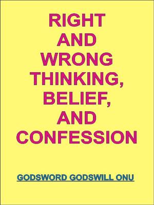 Cover of the book Right and Wrong Thinking, Belief, and Confession by Godsword Godswill Onu