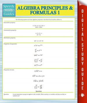 Book cover of Algebra Principles And Formulas 1 (Speedy Study Guides)