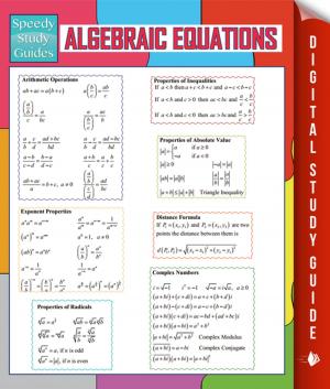 Cover of the book Algebraic Equations (Speedy Study Guides) by Baby Professor