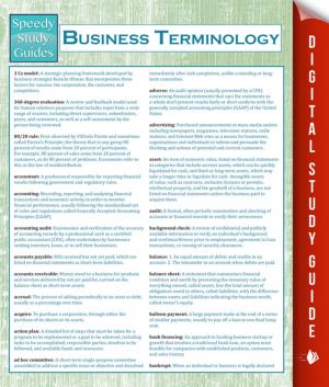 Book cover of Business Terminology (Speedy Study Guides)