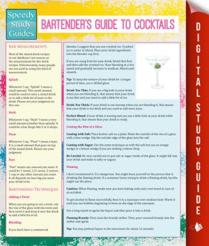 Book cover of Bartender's Guide To Cocktails (Speedy Study Guides)