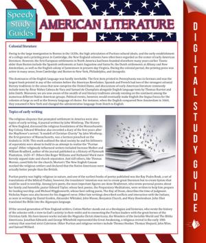 Book cover of American Literature (Speedy Study Guides)