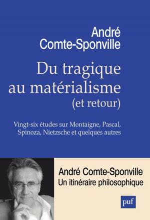 Cover of the book Du tragique au matérialisme (et retour) by Yves Charles Zarka
