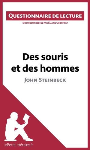 Cover of the book Des souris et des hommes de John Steinbeck by Dominique Coutant-Defer, lePetitLittéraire.fr