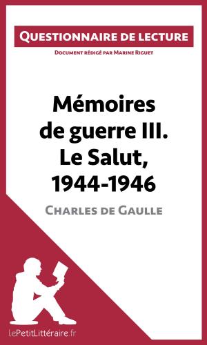 Cover of the book Mémoires de guerre III. Le Salut, 1944-1946 de Charles de Gaulle by Thibaut Antoine, lePetitLitteraire.fr