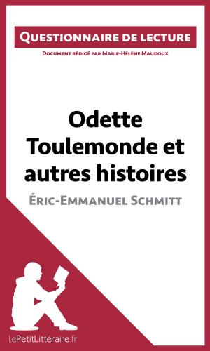 Cover of the book Odette Toulemonde et autres histoires d'Éric-Emmanuel Schmitt by David Noiret, lePetitLittéraire.fr