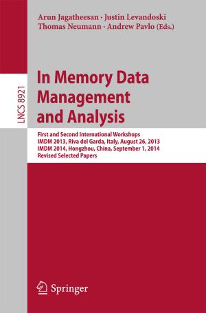 Cover of the book In Memory Data Management and Analysis by Karen Bloom Gevirtz