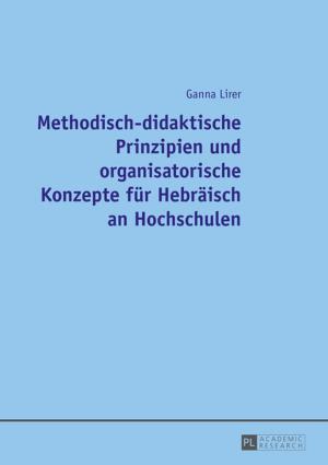 Cover of the book Methodisch-didaktische Prinzipien und organisatorische Konzepte fuer Hebraeisch an Hochschulen by Carolin Schosser