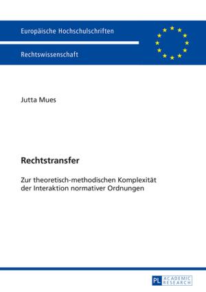 Cover of the book Rechtstransfer by Joanna L. Jenkins