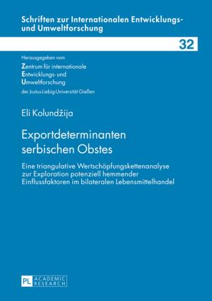 Cover of the book Exportdeterminanten serbischen Obstes by Lena Brode, Claude-Hélène Mayer