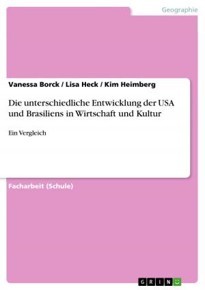 Cover of the book Die unterschiedliche Entwicklung der USA und Brasiliens in Wirtschaft und Kultur by Lina Arnold