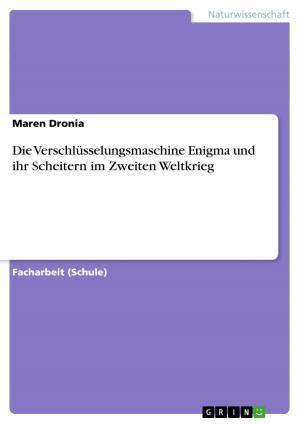 Cover of the book Die Verschlüsselungsmaschine Enigma und ihr Scheitern im Zweiten Weltkrieg by Carsten Becker