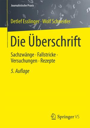 Cover of the book Die Überschrift by Marc Rutschmann