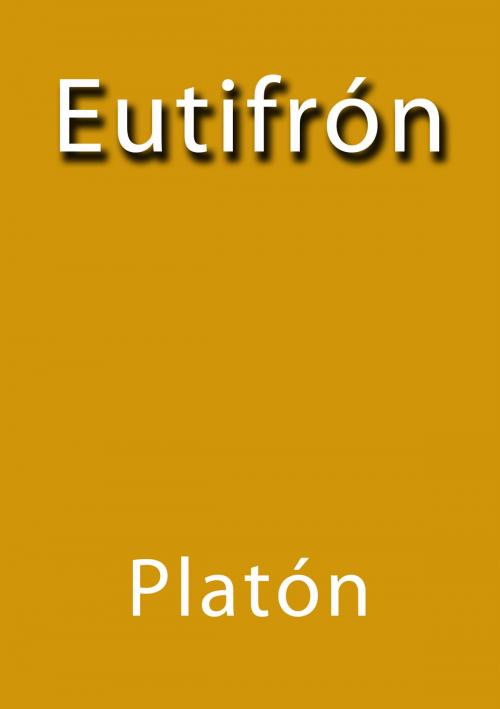 Cover of the book Eutifrón by Platón, J.Borja