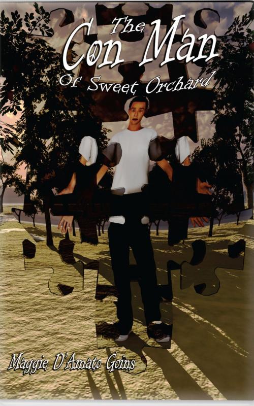 Cover of the book THE CON MAN OF SWEET ORCHARD by Maggie D'Amato Goins, Back Strand Publishing